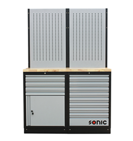 Sonic MSS 1348mm opstelling met houten bovenblad