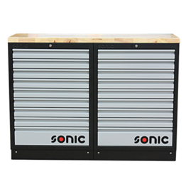 Sonic MSS 1348mm opstelling met houten bovenblad