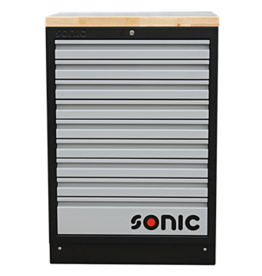 Sonic MSS 674mm ladekast 9 laden met houten bovenblad