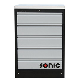 Sonic MSS 674mm ladekast 5 laden met houten bovenblad