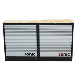 Sonic MSS 1690mm opstelling met houten bovenblad