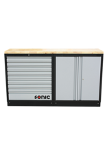 Sonic MSS 1690mm opstelling met houten bovenblad