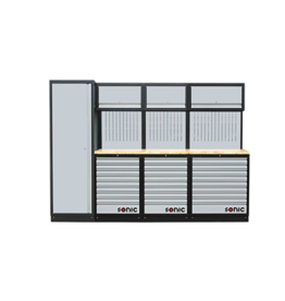 Sonic MSS 2803mm opstelling met houten bovenblad