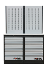 Sonic MSS 1348mm opstelling met RVS bovenblad