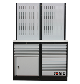 Sonic MSS 1348mm opstelling met RVS bovenblad