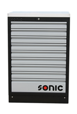 Sonic MSS 674mm ladekast 9 laden met RVS bovenblad