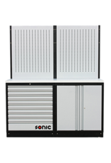 Sonic MSS 1690mm opstelling met RVS bovenblad