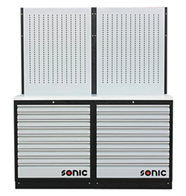 Sonic MSS 1690mm opstelling met RVS bovenblad