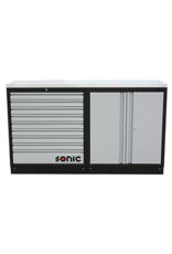 Sonic MSS 1690mm opstelling met RVS bovenblad