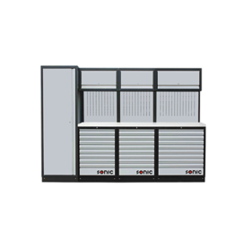 Sonic MSS 2803mm opstelling met RVS bovenblad