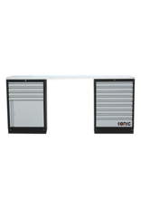 Sonic MSS 2193mm opstelling met RVS bovenblad