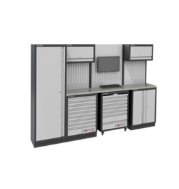 Sonic MSS 2803mm opstelling met RVS bovenblad