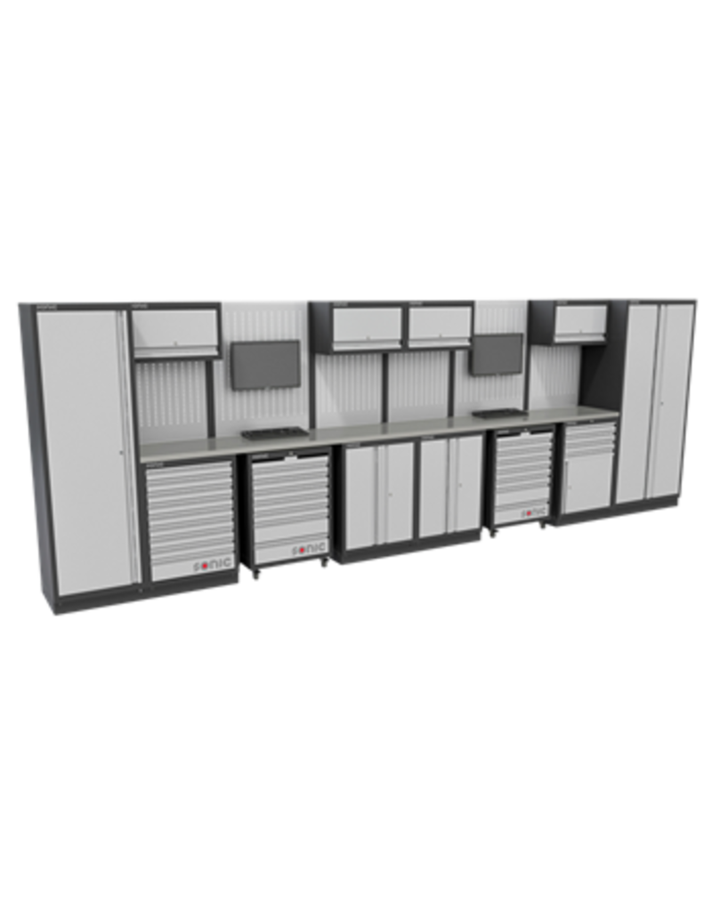 Sonic MSS 5910mm opstelling met RVS bovenblad