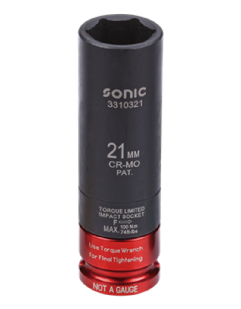 Sonic Dop 1/2'', kracht met vast moment 21mm