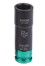 Sonic Dop 1/2'', kracht met vast moment 22mm