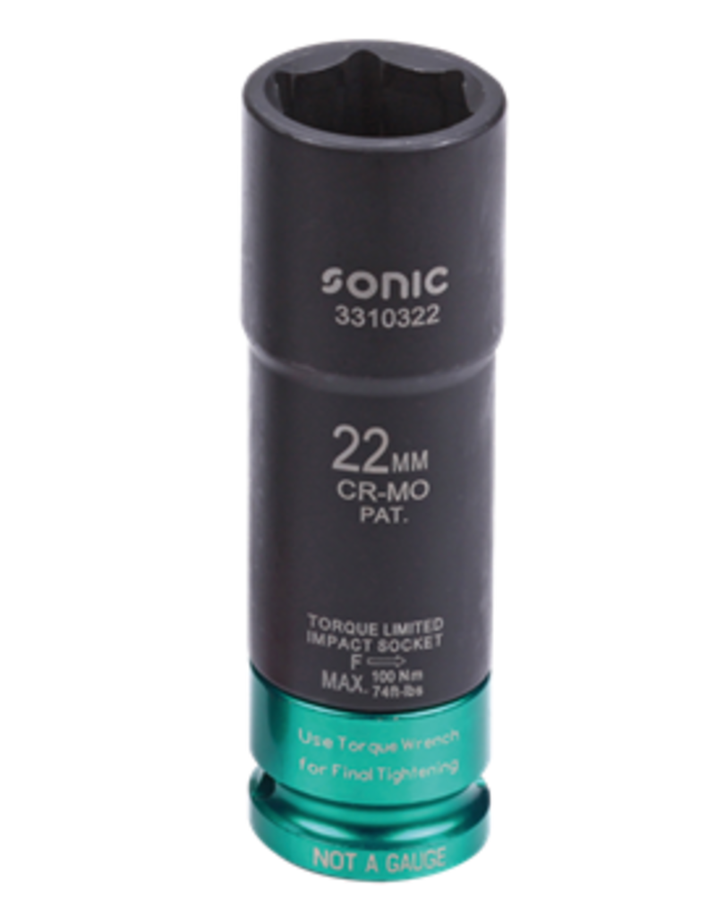 Sonic Dop 1/2'', kracht met vast moment 22mm