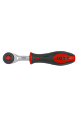 Sonic Omschakelbare ratel met draaibare handgreep 1/4''