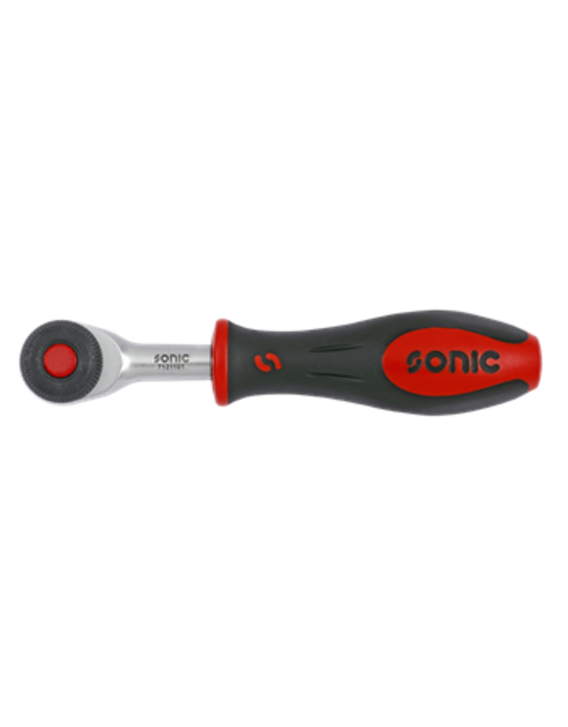 Sonic Omschakelbare ratel met draaibare handgreep 1/4''