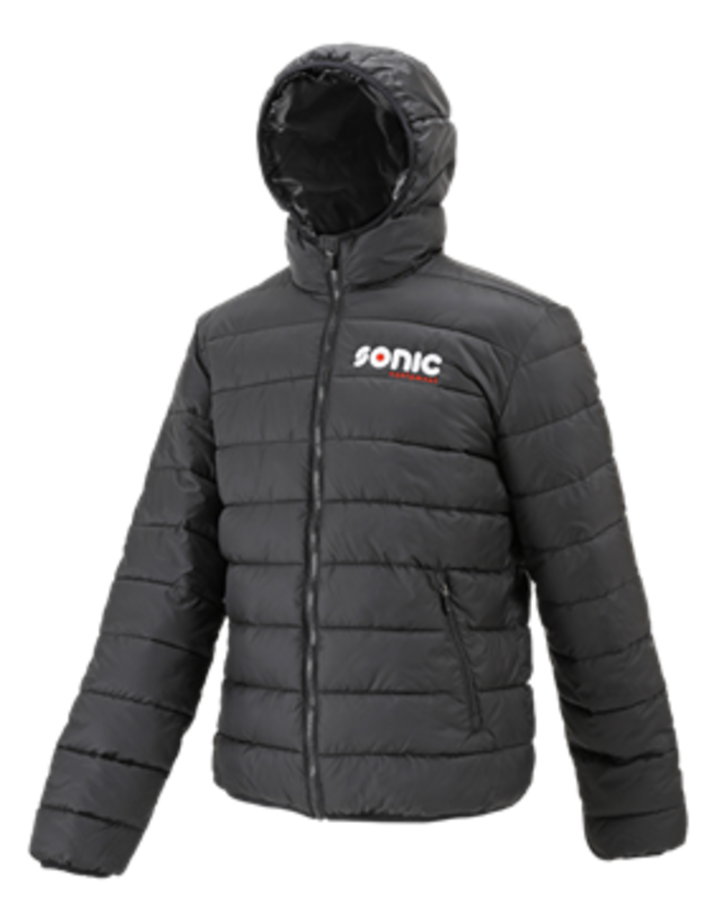 Sonic Hooded zeppelin jas, zwart/zwart XXL