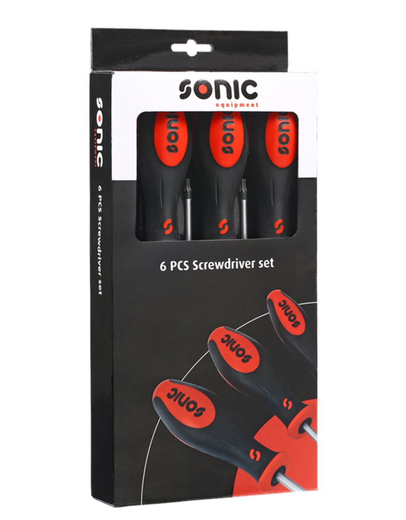 Sonic Schroevendraaierset TX in gekleurde doos 6-dlg.