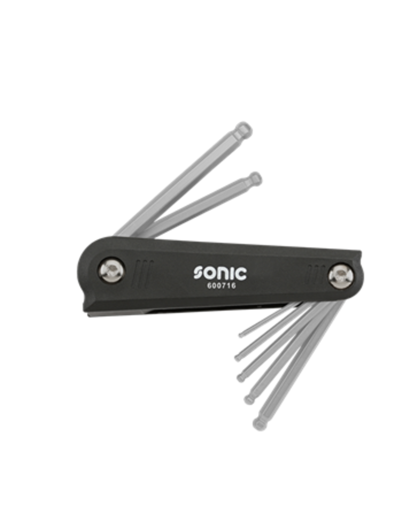 Sonic Stiftsleutelset binnenzeskant met kogelkop 7-dlg.