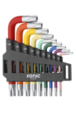 Sonic Stiftsleutelset TX, kort met kleurcode 9-dlg.