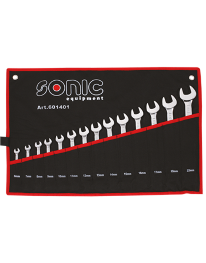 Sonic Ringsteeksleutel set in etui 14-dlg.