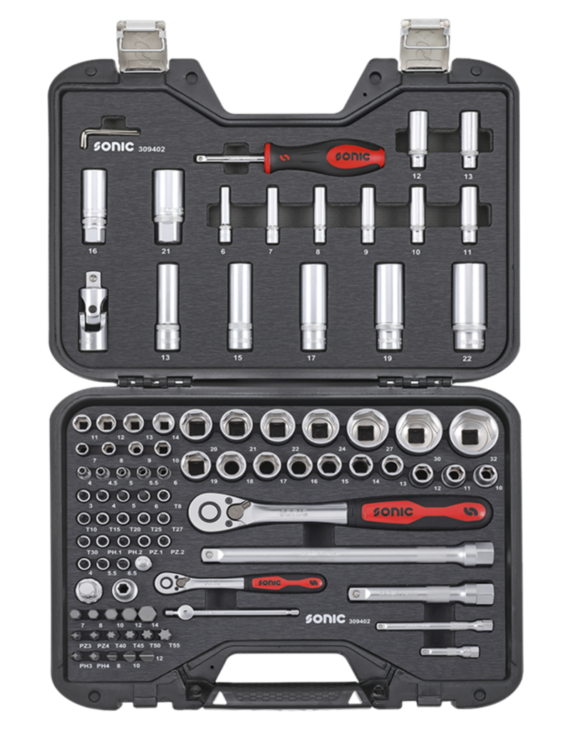 Sonic Doppenset 1/4'' & 1/2'', 94-dlg. BMCS