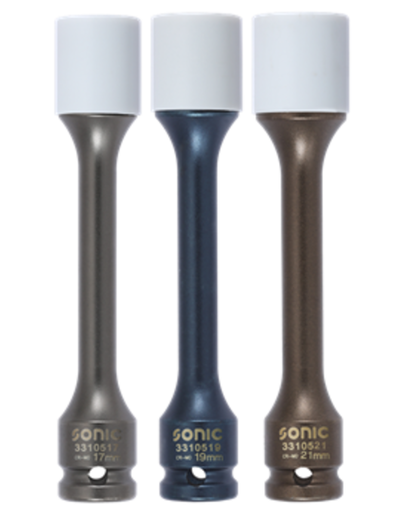 Sonic Wielmoerdopset 1/2'', kracht, extra lang 3-dlg.