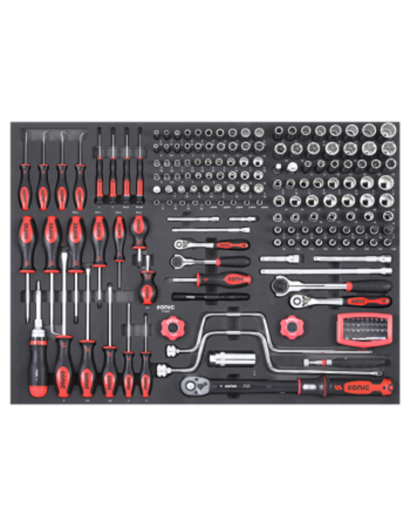 Sonic Doppenset 1/4'' & 3/8'', 194-dlg. SFS (Aviation)