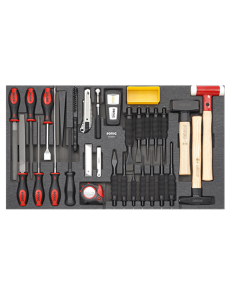Sonic Hamer & beitelset 49-dlg. SFS (ICON)