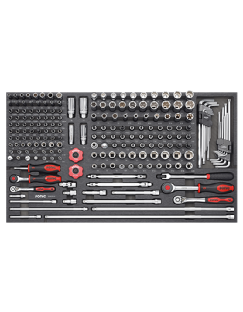 Sonic Doppenset 1/4'' & 3/8'', 207-dlg. SFS (ICON)