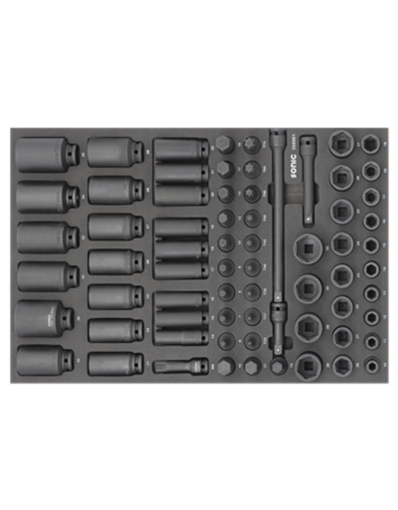 Sonic Doppenset 1/2'', kracht 69-dlg. SFS (Heavy Duty)