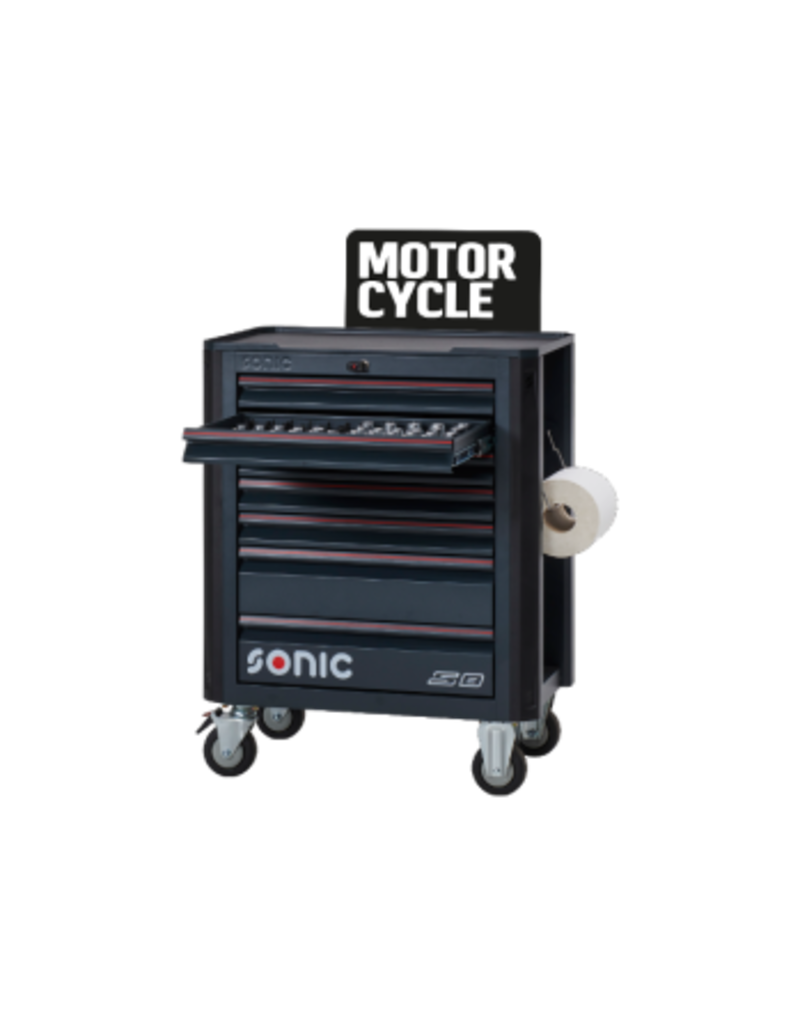 Sonic Gevulde gereedschapswagen NEXT S8 250-dlg