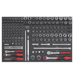 Sonic Combinatieset 1/4'' & 3/8'', 163-dlg. SFS Next - M