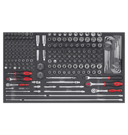 Sonic Combinatieset 1/4'' & 3/8'', 207-dlg. SFS NEXT - L