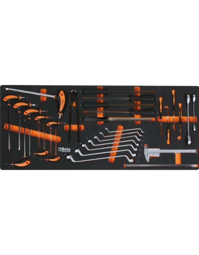Beta Beta BW 2400 XL9/E - XXL gereedschapwagen met een 716 delig assortiment oranje .grijs ,rood