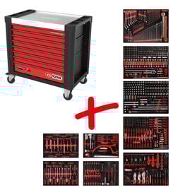 KS TOOLS P30 Performanceplus gereedschapwagenset P30 met 706 gereedschappen voor 7 schuifladen 830.9706