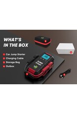 Jumpstart & Professionele start booster 12V 2000 amp piek