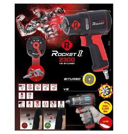 KS TOOLS 1/2" ROCKET II High Performance pneumatische slagmoersleutel 2.300 Nm 512.0002
