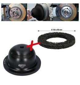KS TOOLS Slijpset voor aluminium wielnaven Ø 150 mm, binnen-Ø 90 mm, 2-dlg - 100.5080