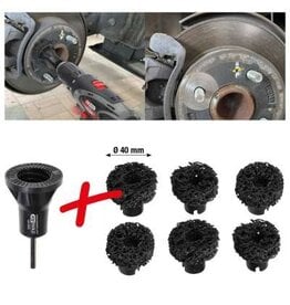 KS TOOLS Wieldraadeind-naafslijperset, Ø 40 mm, 7-dlg - 100.5085