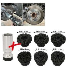 KS TOOLS Wieldraadeind-naafslijperset, Ø 50 / 60 mm, 7-dlg - 100.5090