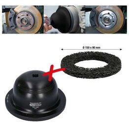 KS TOOLS Slijpset voor aluminium wielnaven Ø 150 mm, binnen-Ø 90 mm, 2-dlg - 100.5080