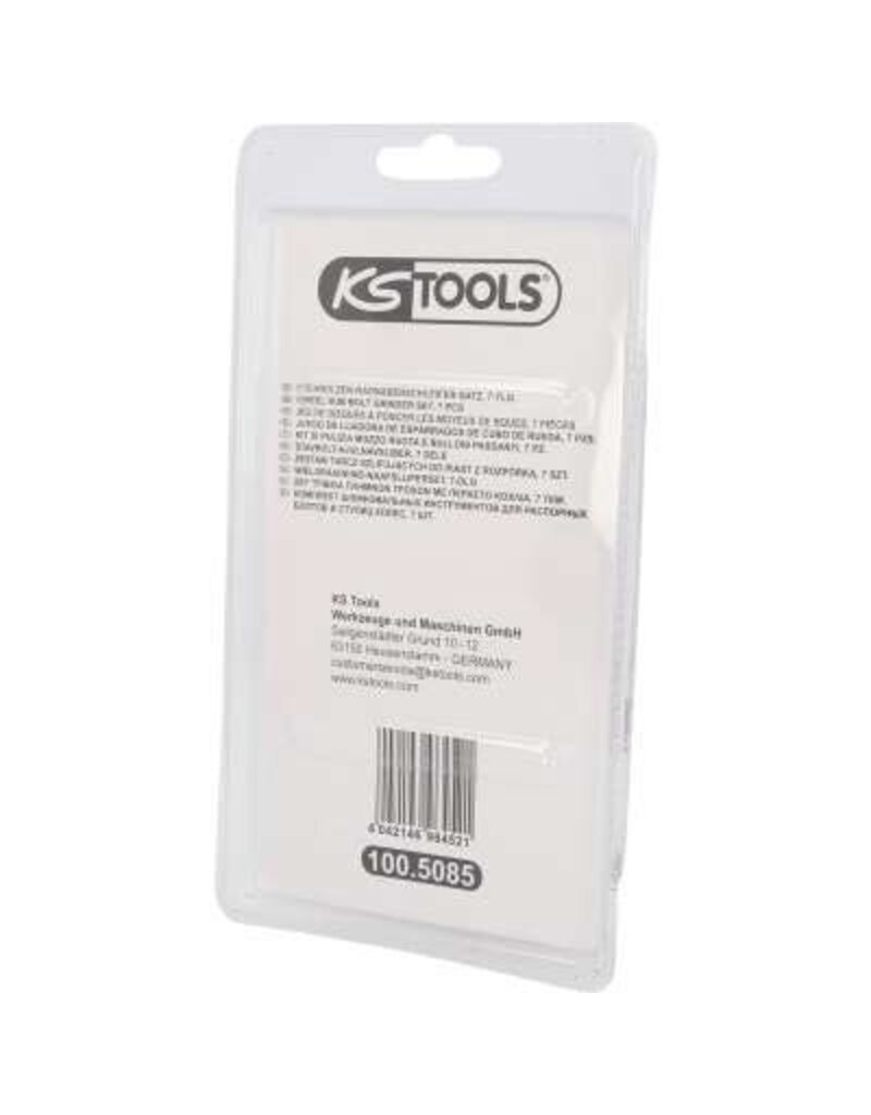 KS TOOLS Wieldraadeind-naafslijperset, Ø 40 mm, 7-dlg - 100.5085