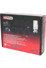 KS TOOLS Wieldraadeind-naafslijperset, Ø 50 / 60 mm, 7-dlg - 100.5090