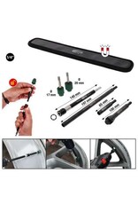 KS TOOLS Ventielzitting-reinigingsgereedschapset voor aluminiumvelgen 7-dlg - 100.5100