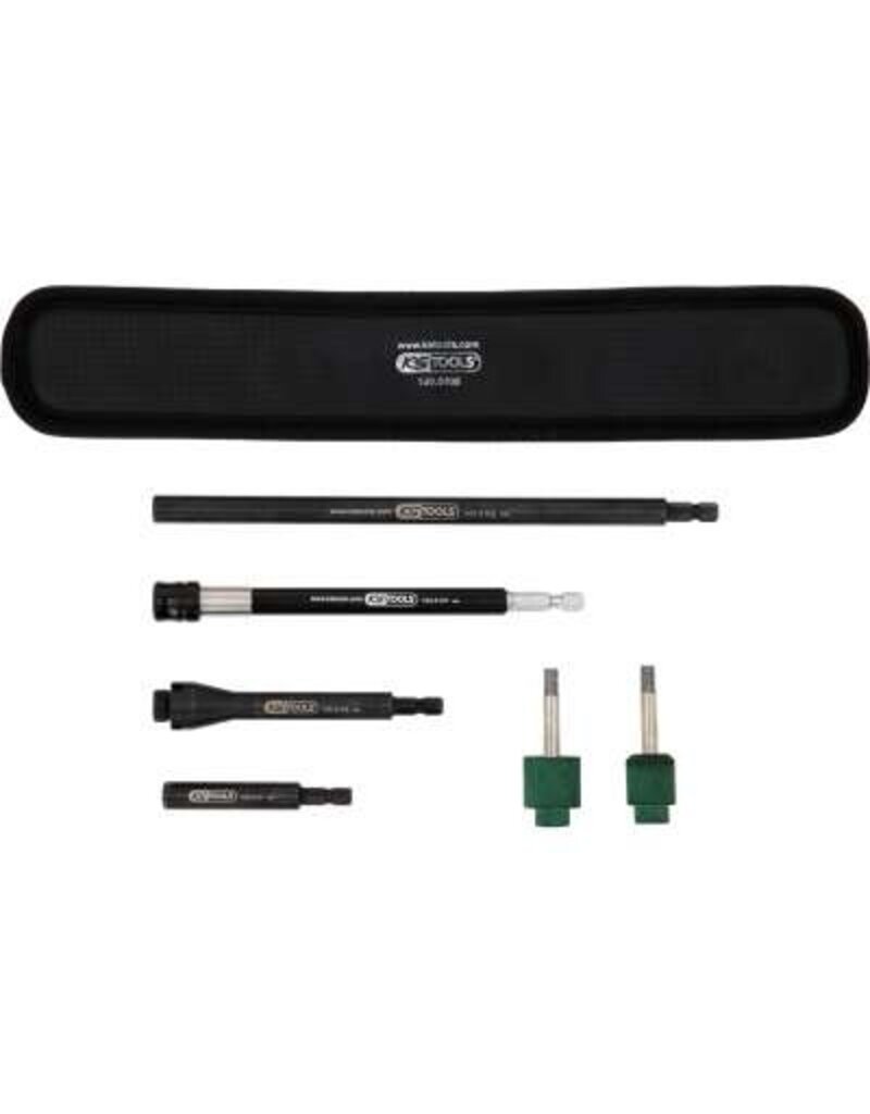 KS TOOLS Ventielzitting-reinigingsgereedschapset voor aluminiumvelgen 7-dlg - 100.5100