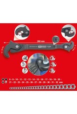KS TOOLS Eenhand-multifunctionele sleutel, 8-17/14–32mm - 114.0055