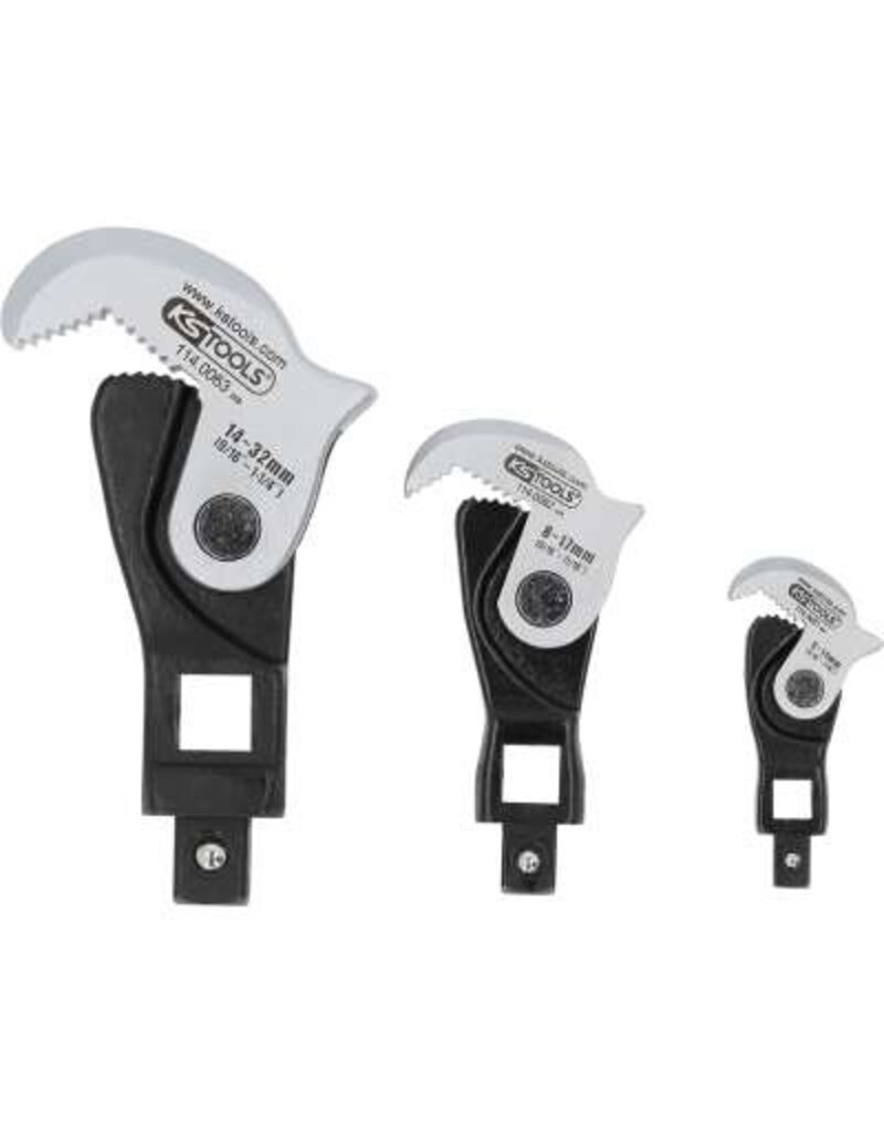 KS TOOLS 1/4" + 3/8" + 1/2" multifunctionele sleutelset, 3-dlg - 114.0060